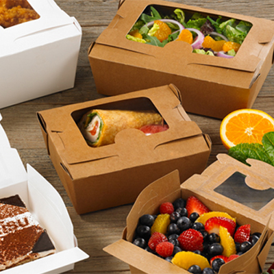 Pegado de ventanas para el envasado de alimentos