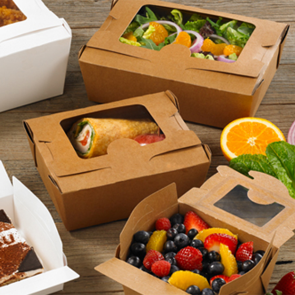 Pegado de ventanas para el envasado de alimentos
